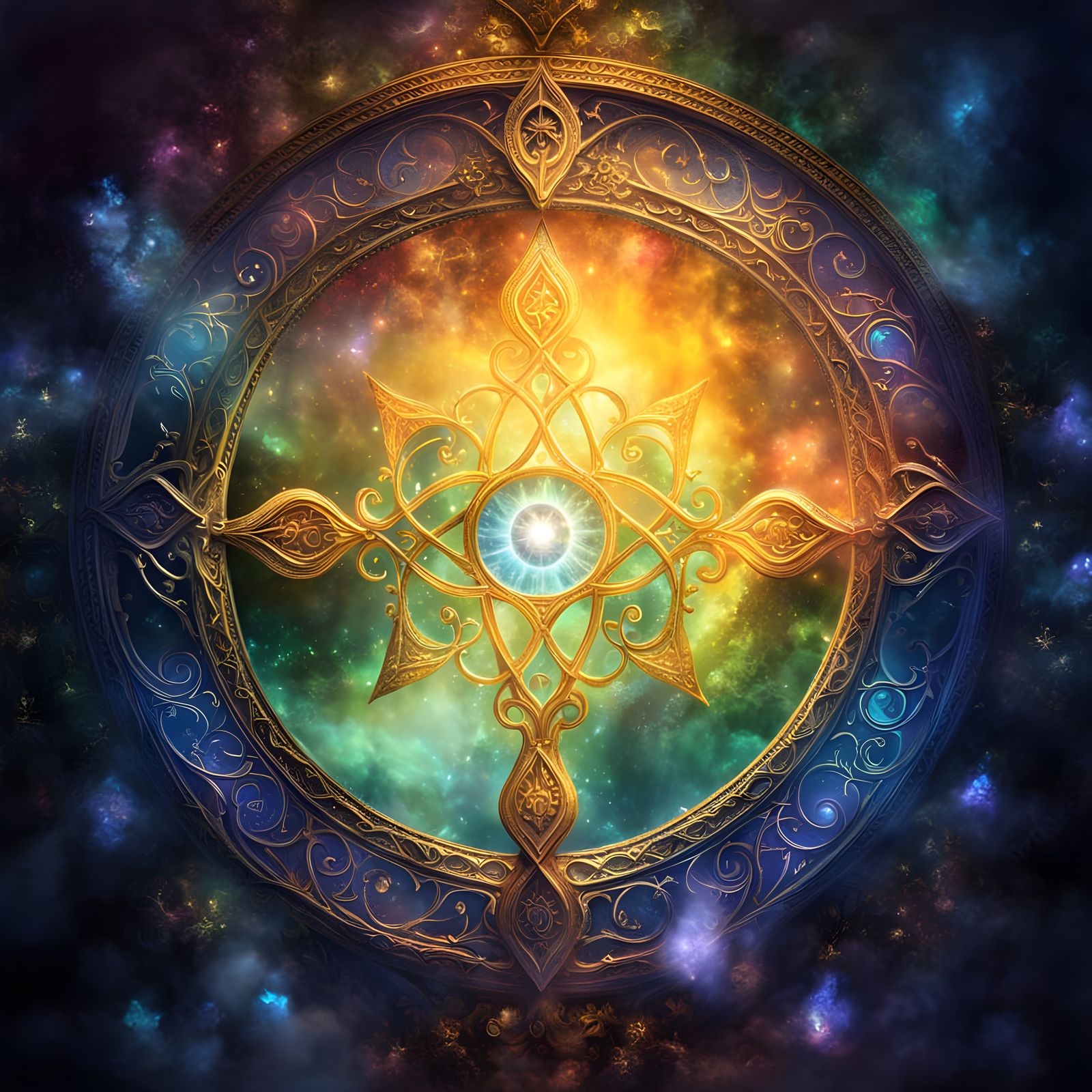 Ethereal Fantasy Landscape in Whimsical Style