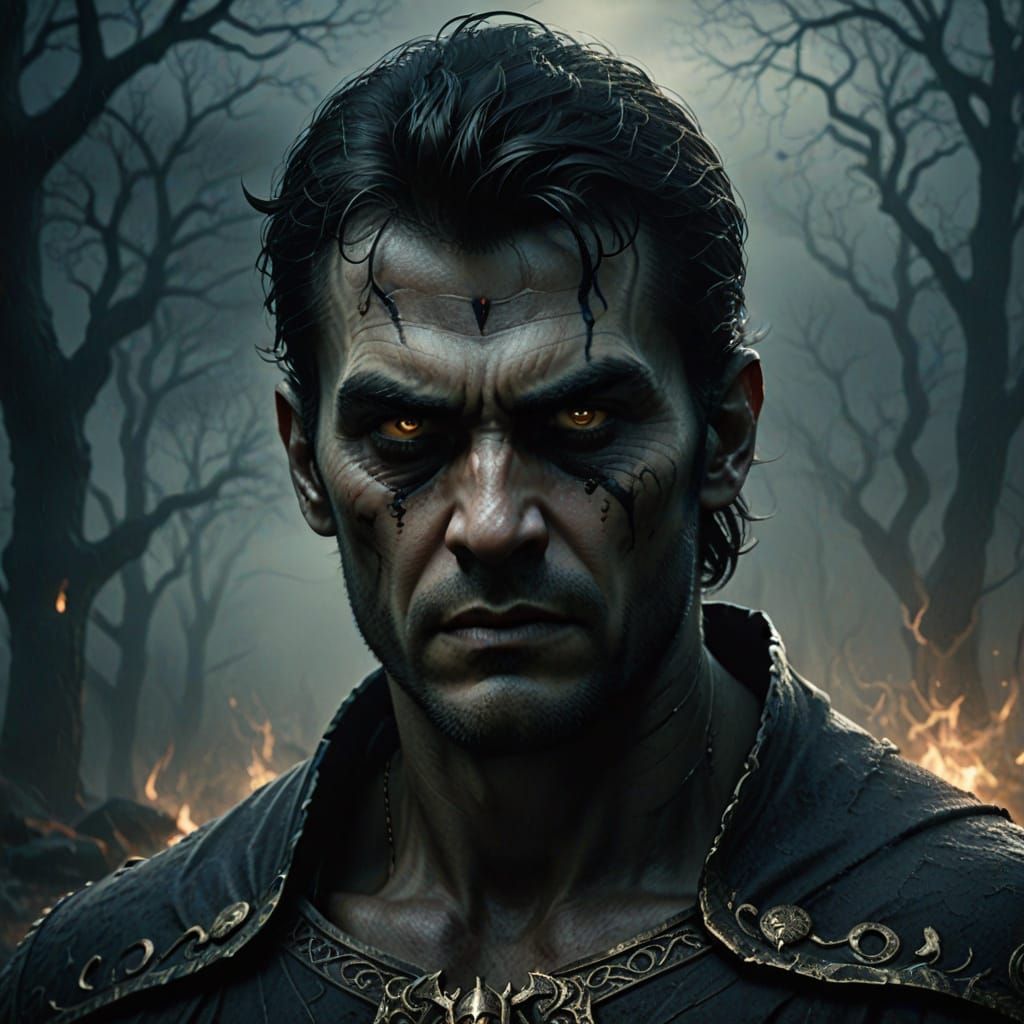 Dark Fantasy Portrait in Greg Rutkowski Style