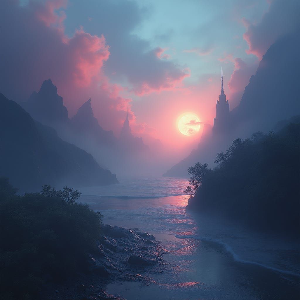 Surreal Vaporous Realm in a Dreamlike Aesthetic