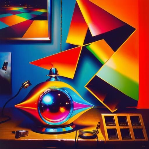 Abstract Composition in 3D, Cinematic Photorealism