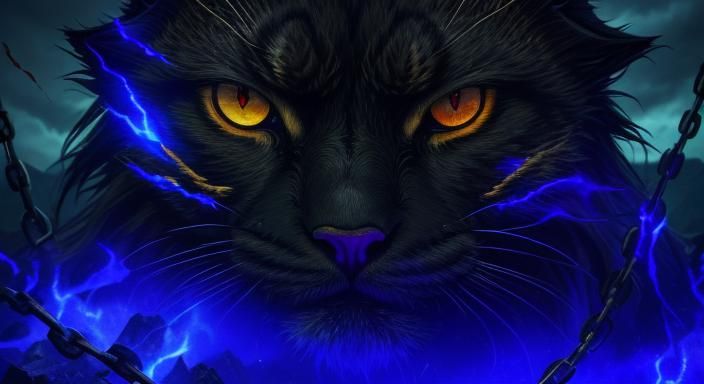 Dark Fantasy Cat Eye with Metallic Accents