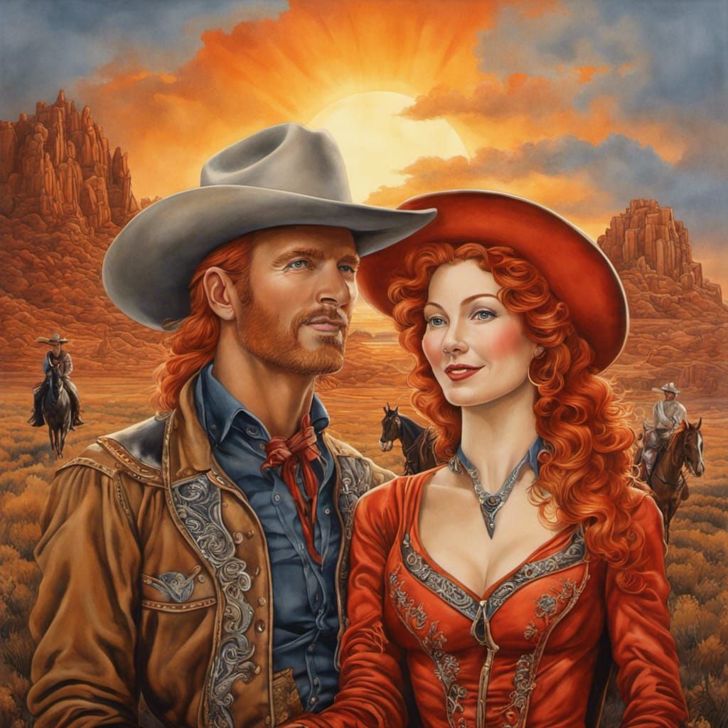 Far-west couple