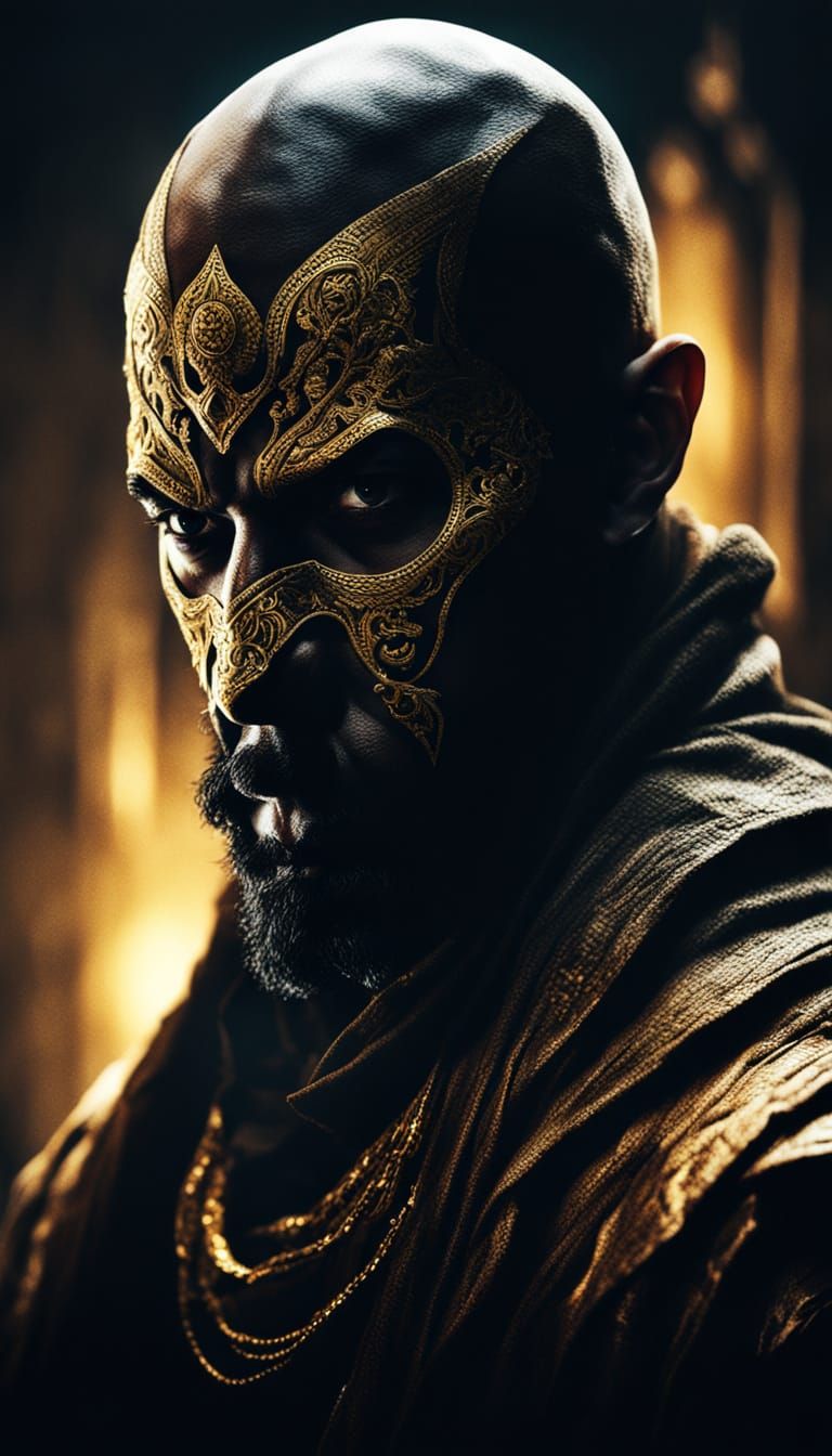 Dark Fantasy Portrait of Al-Harith in Cinematic Lighting