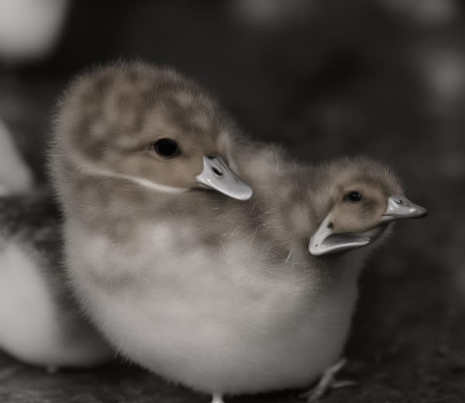 Fluffy Yellow Duckling Generated by AI