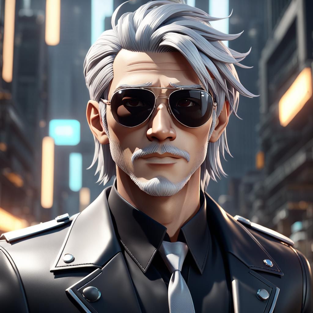 Mysterious Silver Haired Man