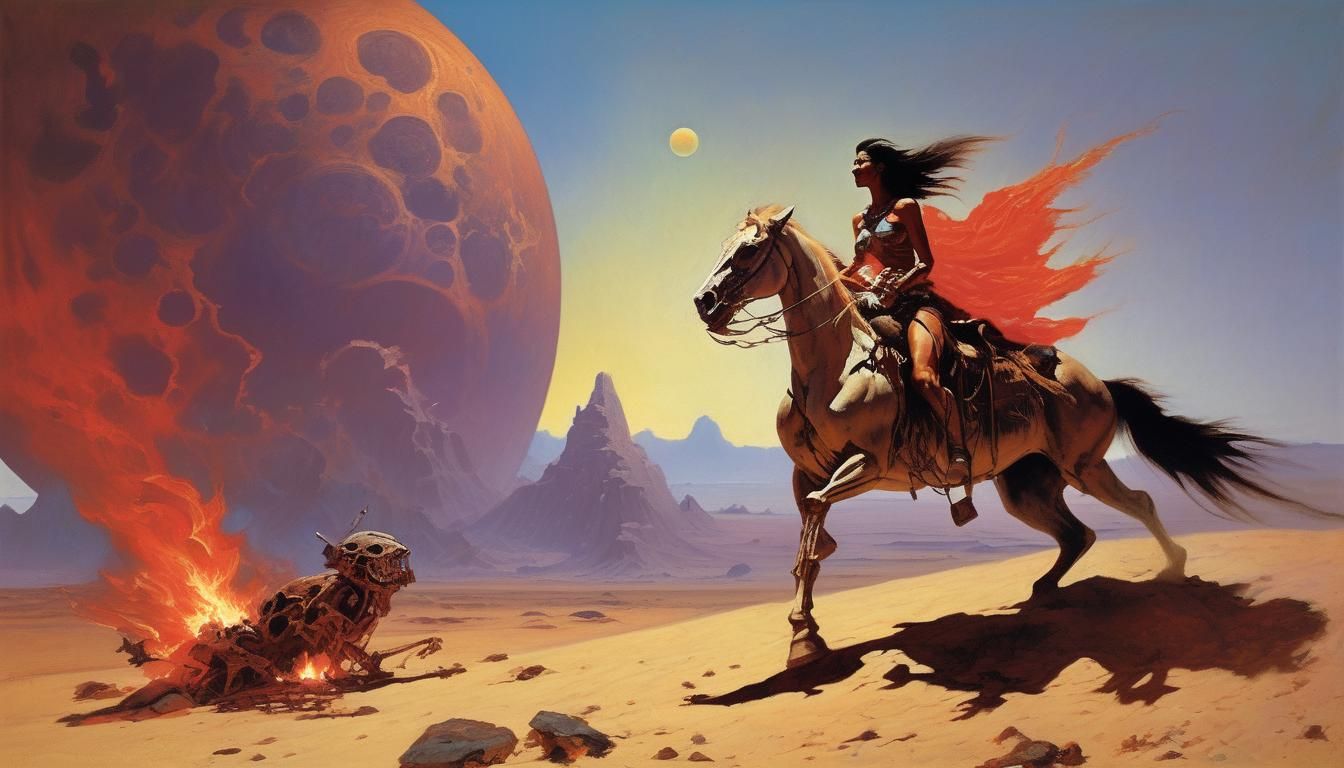 Bad Moon Rising - Unpublished illustration by iconic fantasy...