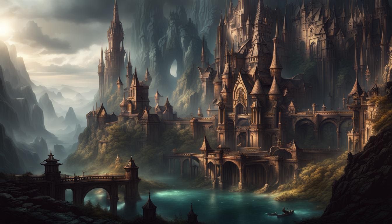 Epic Fantasy Dungeon: Dramatic Digital Matte Painting