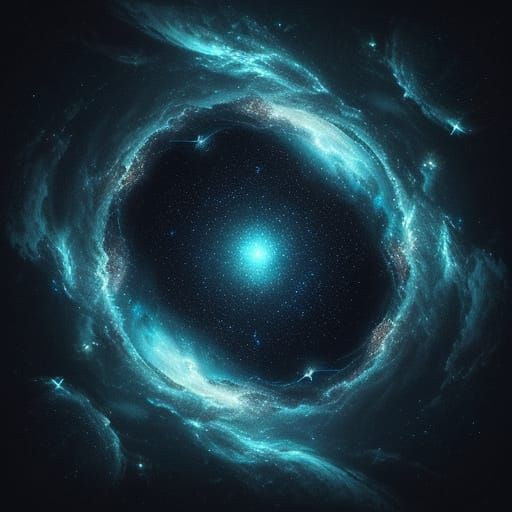 Ethereal Pisces Constellation in Dark, Mystical Splendor