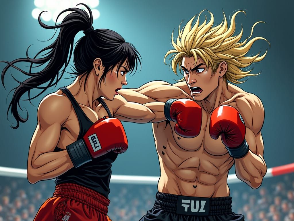Japanese Kickboxer Delivers Knockout in Manga Style