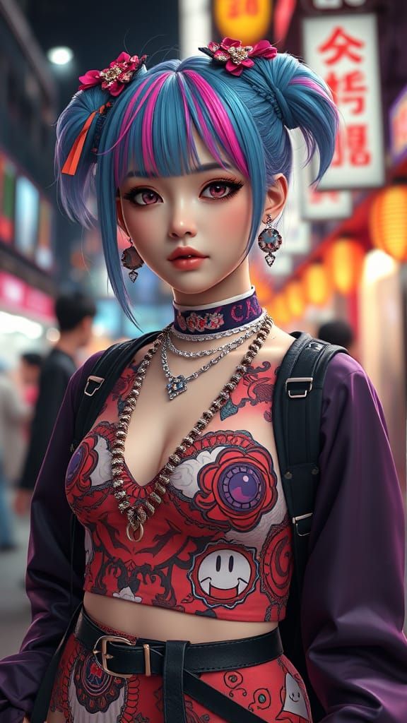 Harajuku-Inspired Fashion Fusion in 3D