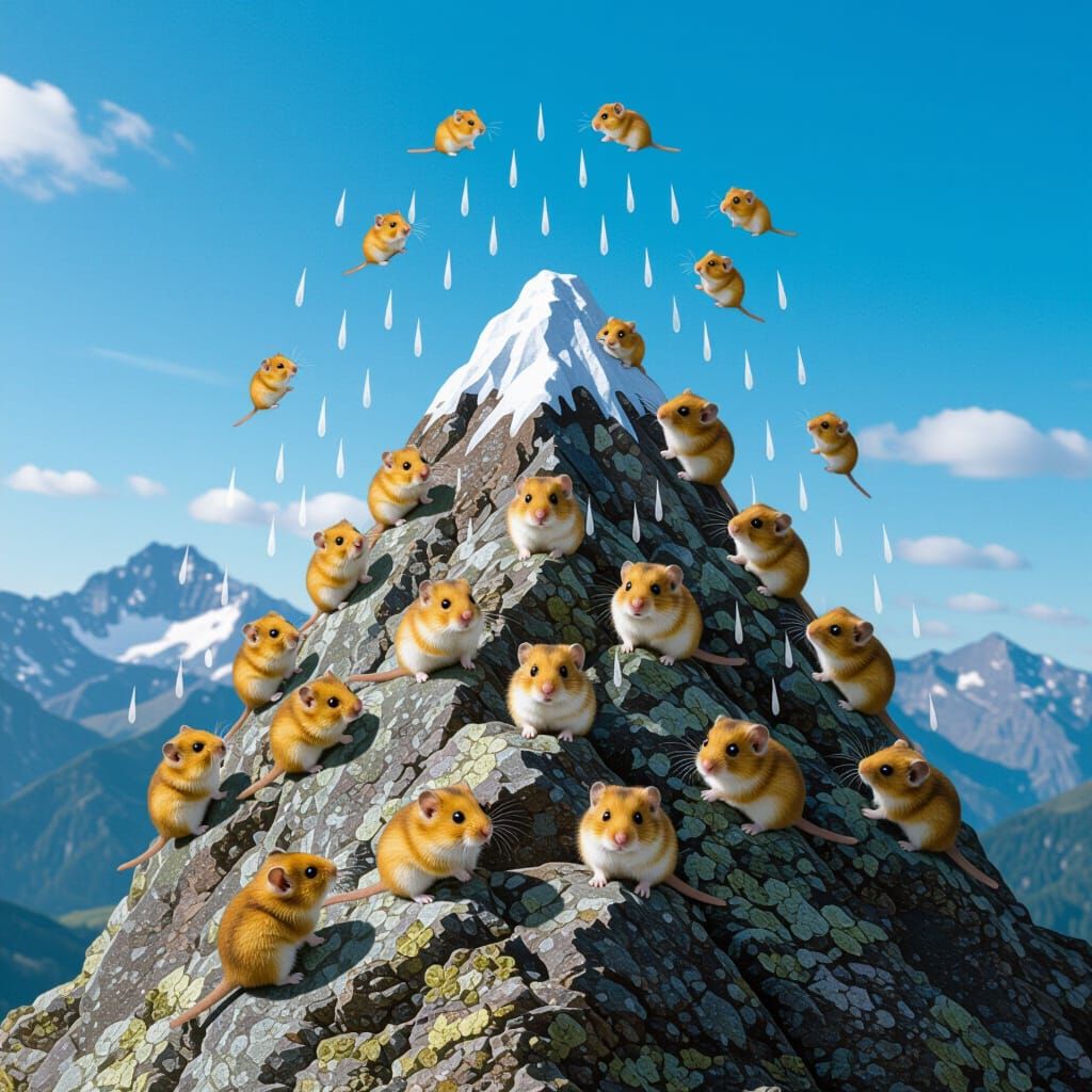 Hamster Rain: A Mountain of Cuteness