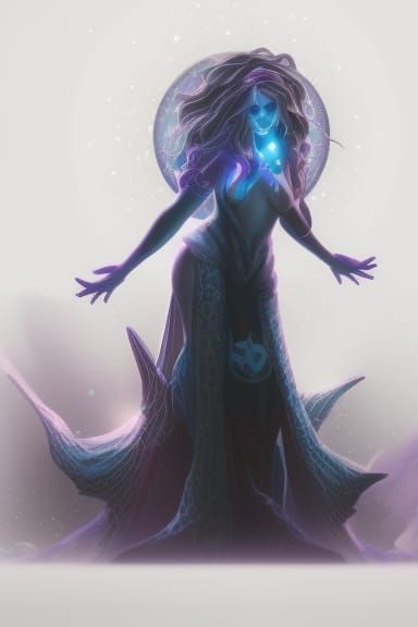 Nox Goddess of Night in Detailed Splash Art