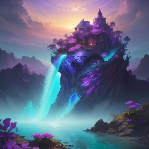 Pink Turtle Emerges from Vortex: Digital Art