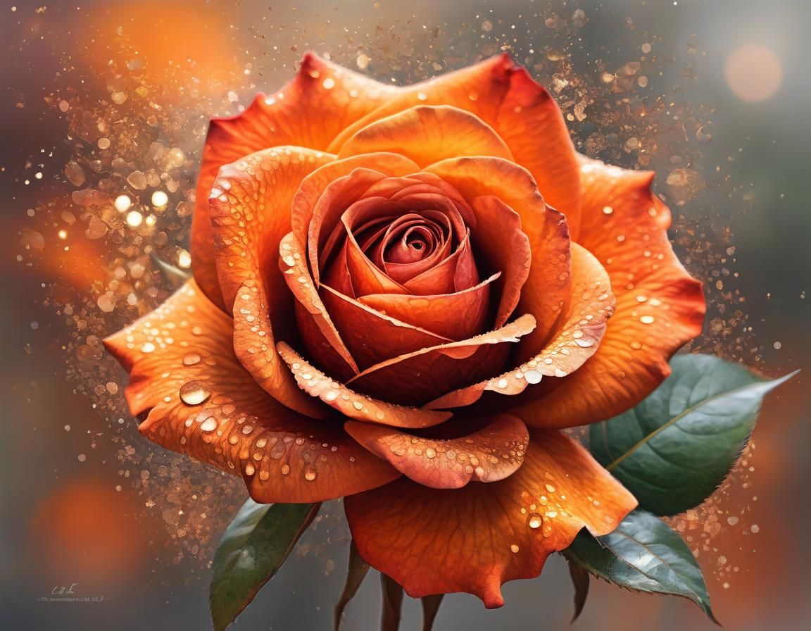 Ethereal Floral Endowment Plaque in Watercolor Style