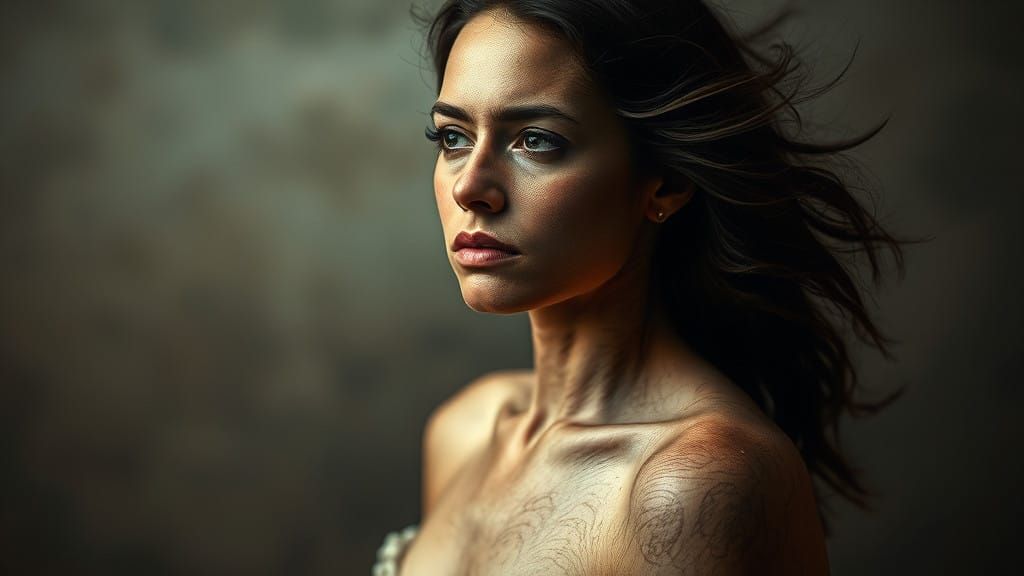 Inner Turmoil Landscape Portrait