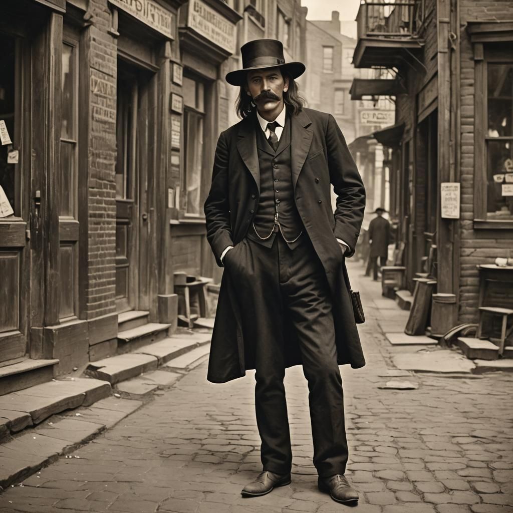 Photorealistic Portrait of a Young Man in Deadwood