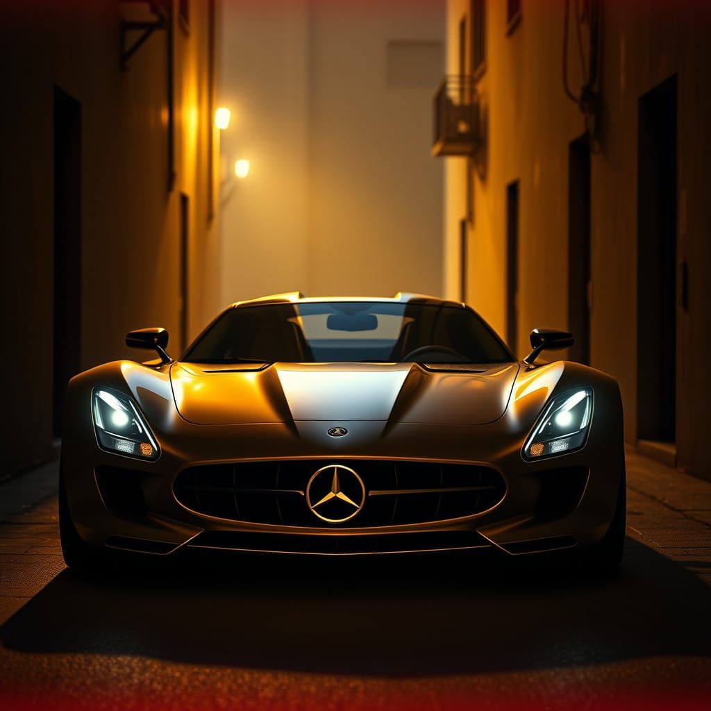 Futuristic Mercedes Lamborghini 500 SL Concept Car