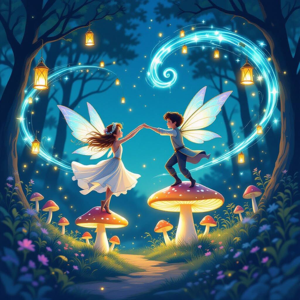 Enchanted Grove Festival of Light with Twirling Fairies