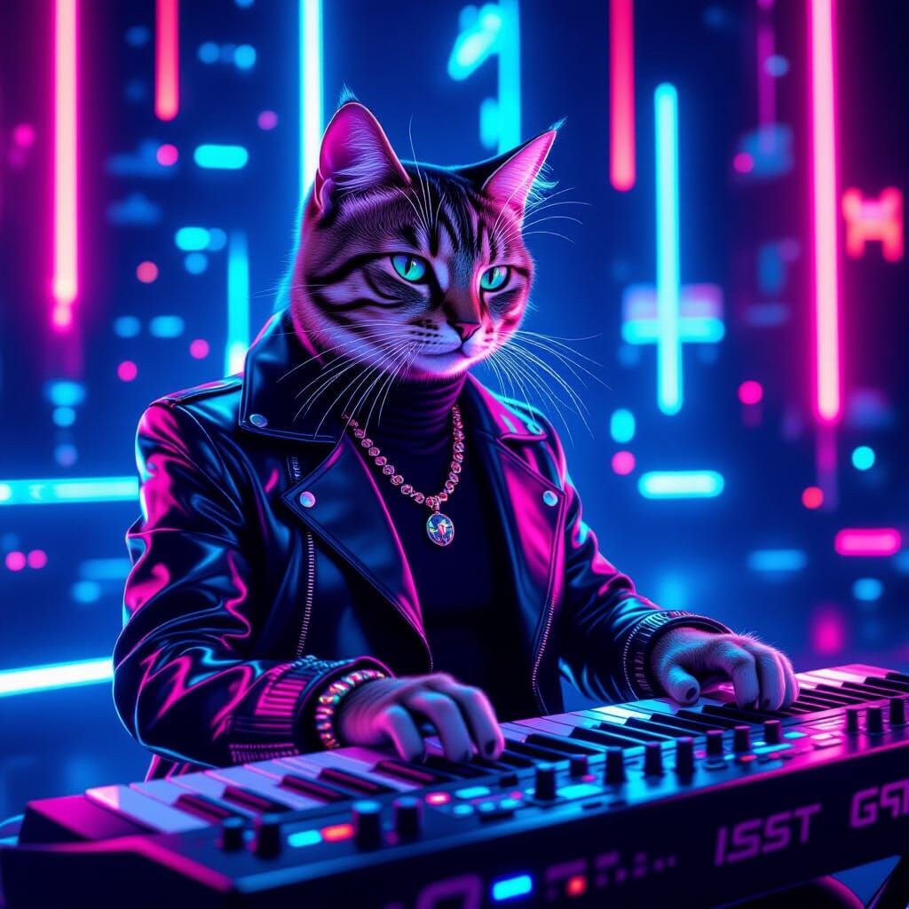 cool cat synth pop music band