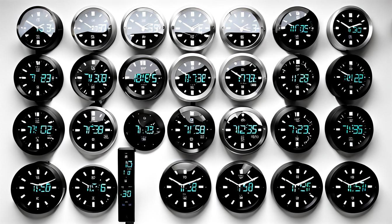 Scattered Clocks: A Digital Timescape