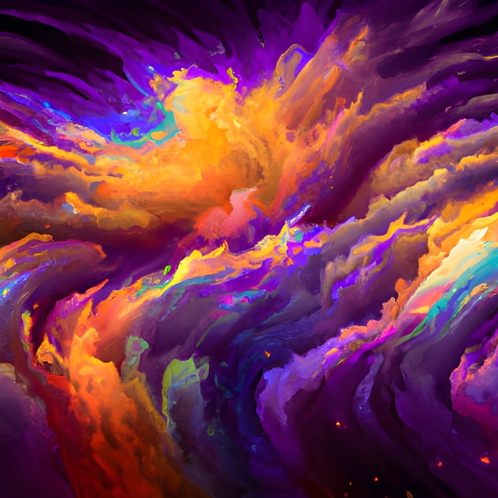Racecar Speeds Through a Vivid Galaxy