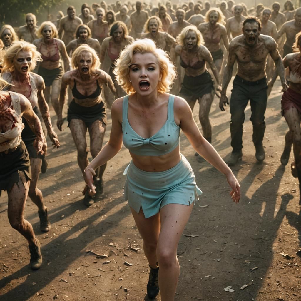 Marilyn Monroe vs Zombies: A Cinematic Showdown