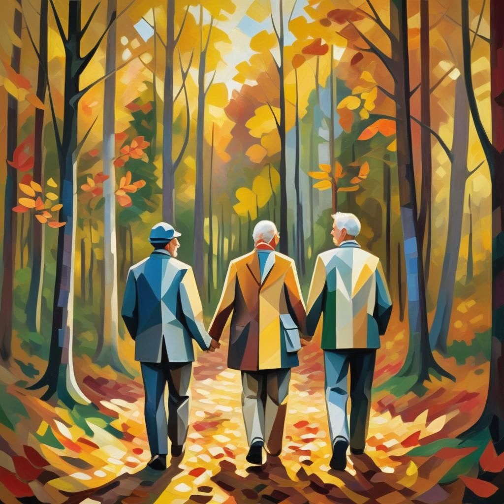 Impressionist Cubism: Monet and Picasso in Autumn