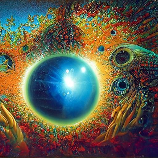 The Matrix of Life: A Cosmic Holographic Artwork
