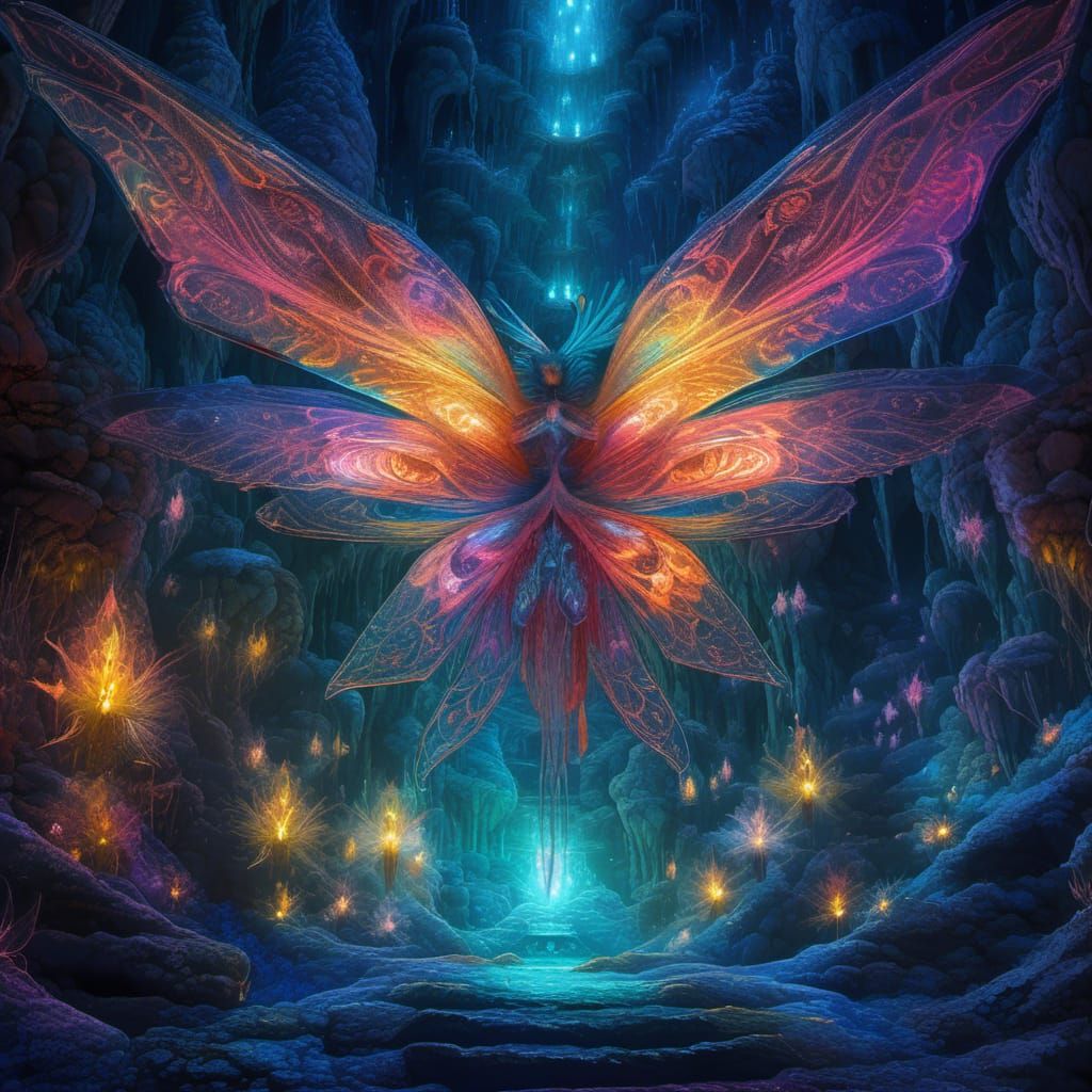 Glittering Descent into a Luminous Faery Realm