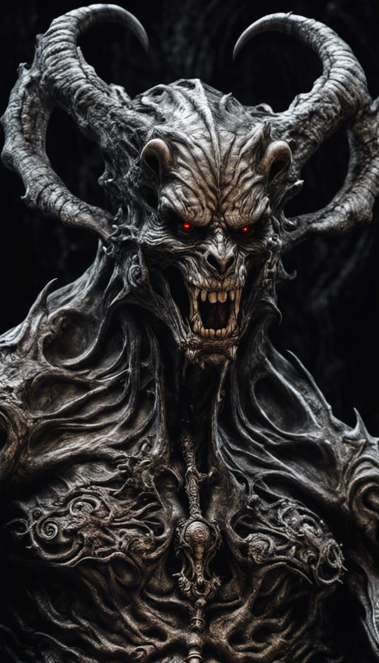 Demonic Werewolf in Gothic Horror Style