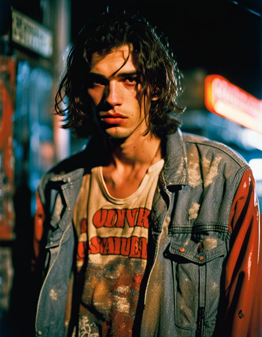 Gritty 90s Portrait in Argento Romero Style