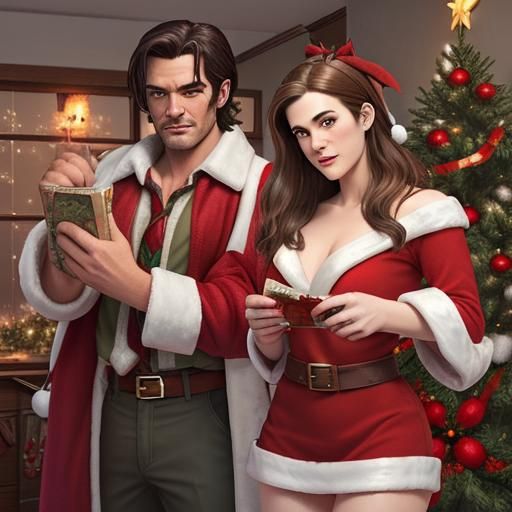 Bigby Wolf and Keira Swan Celebrate Christmas