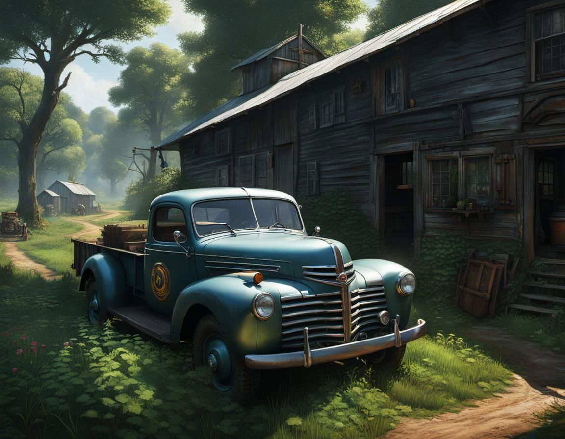 Country Cabin Concept Art in 8K Resolution