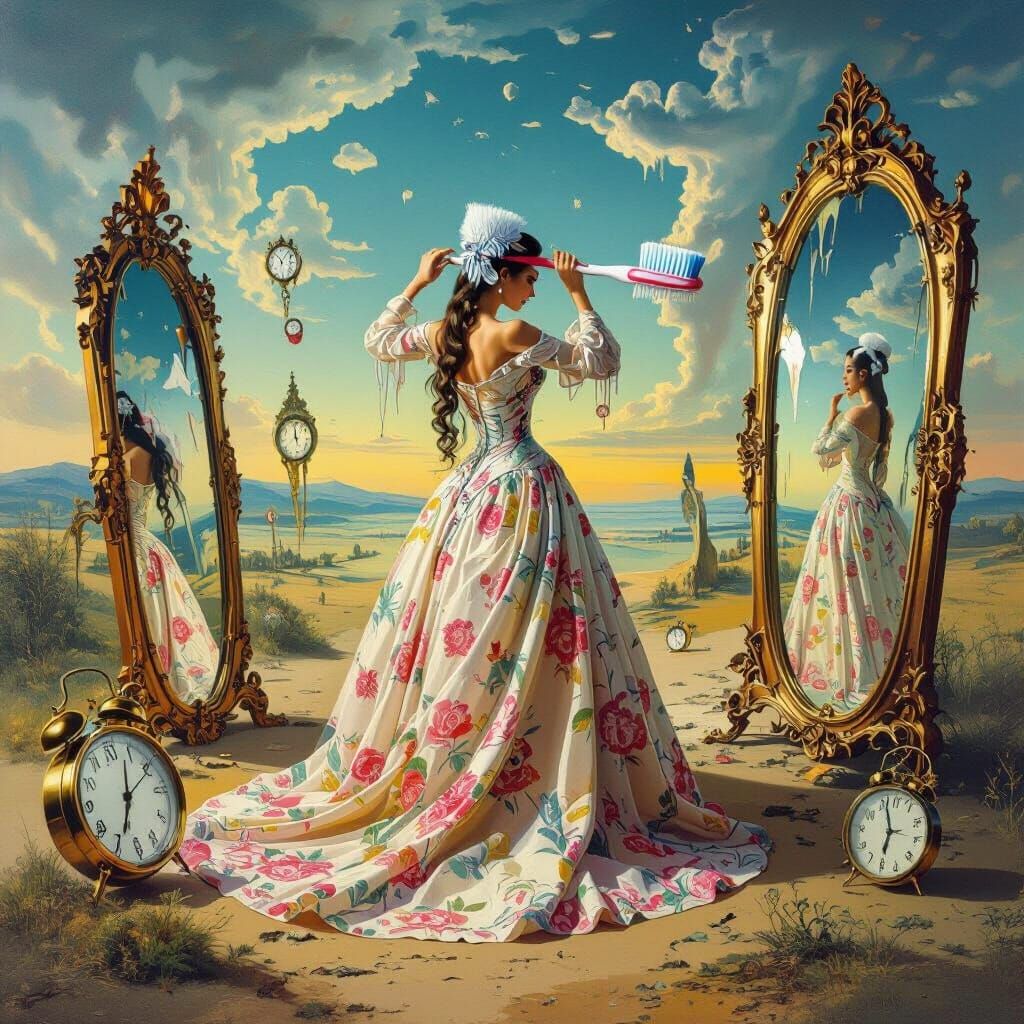 Surreal Morning: A Dali-Inspired Dreamscape