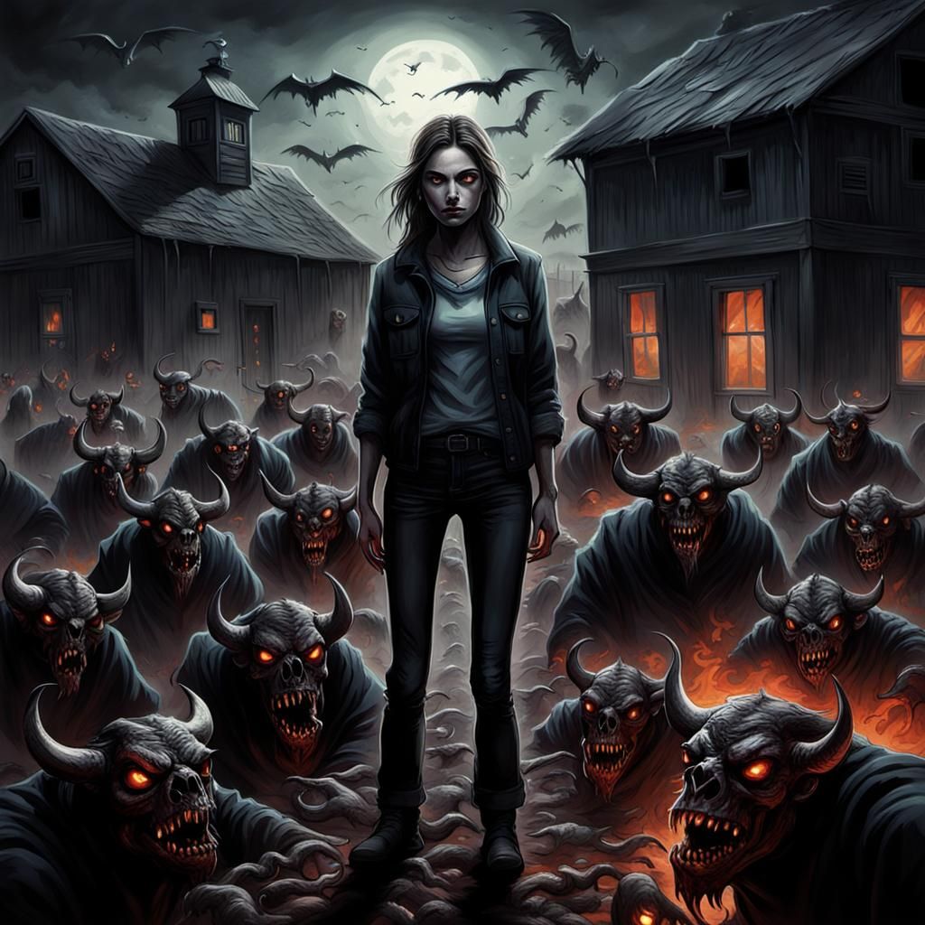 Geography Student Surrounded by Demons in Haunted Farm