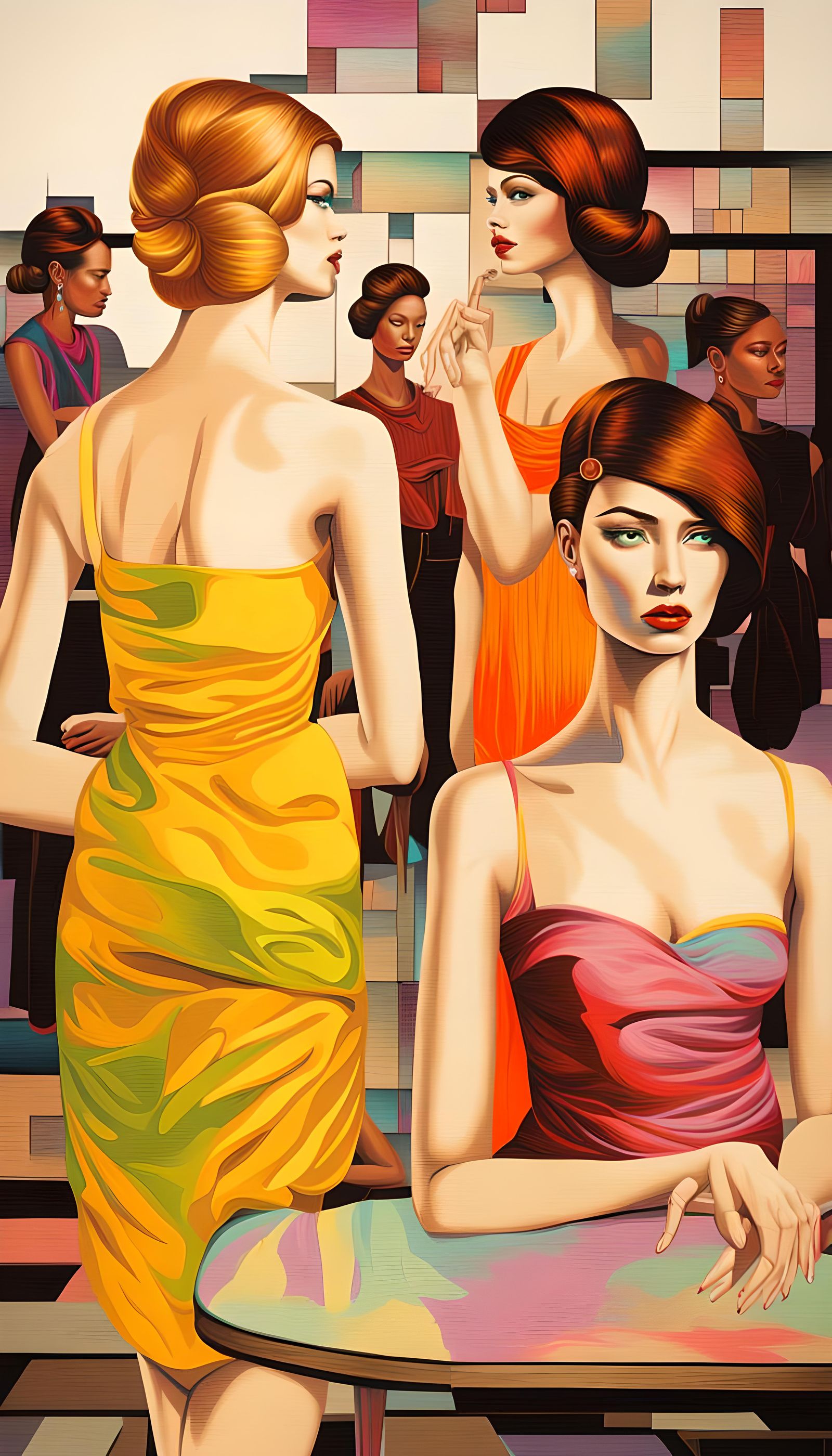 Hyperrealistic Beauty in Neon Hues: A Portrait