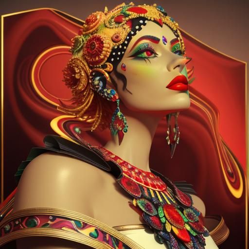 Psychedelic Surrealism in Vivid CGI