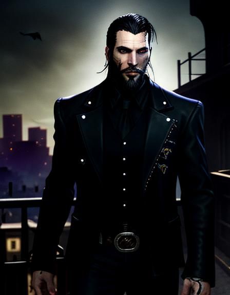 Vampire Cowboy in Los Angeles: A Digital Portrait