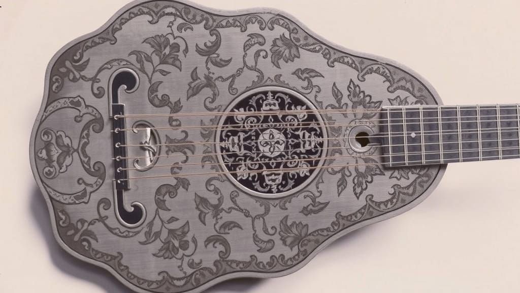 Baroque Gentleman Lute Player in Warm Candlelight