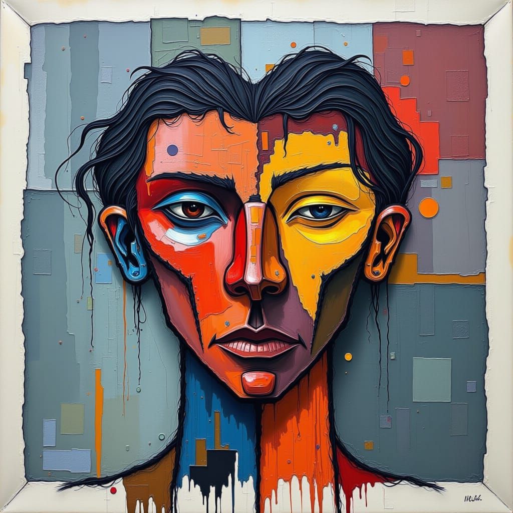 Heart of Glass Text in Digital Style