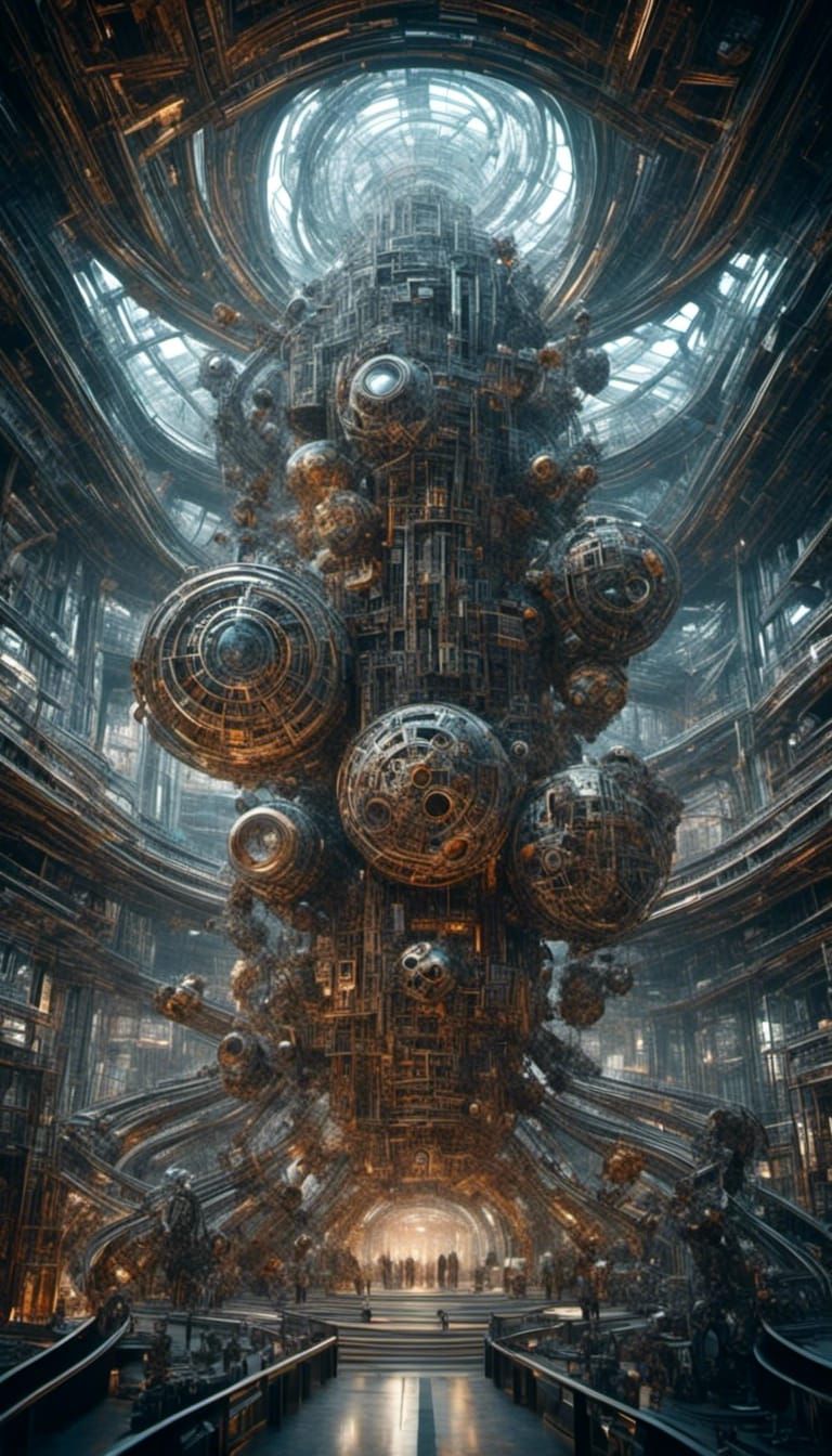 <lora:Dadaist forms:1.0> <lora:TechScapes:1.0> A massive Cosmic megastructure in deep space. Photorealistic hyperdetaile...