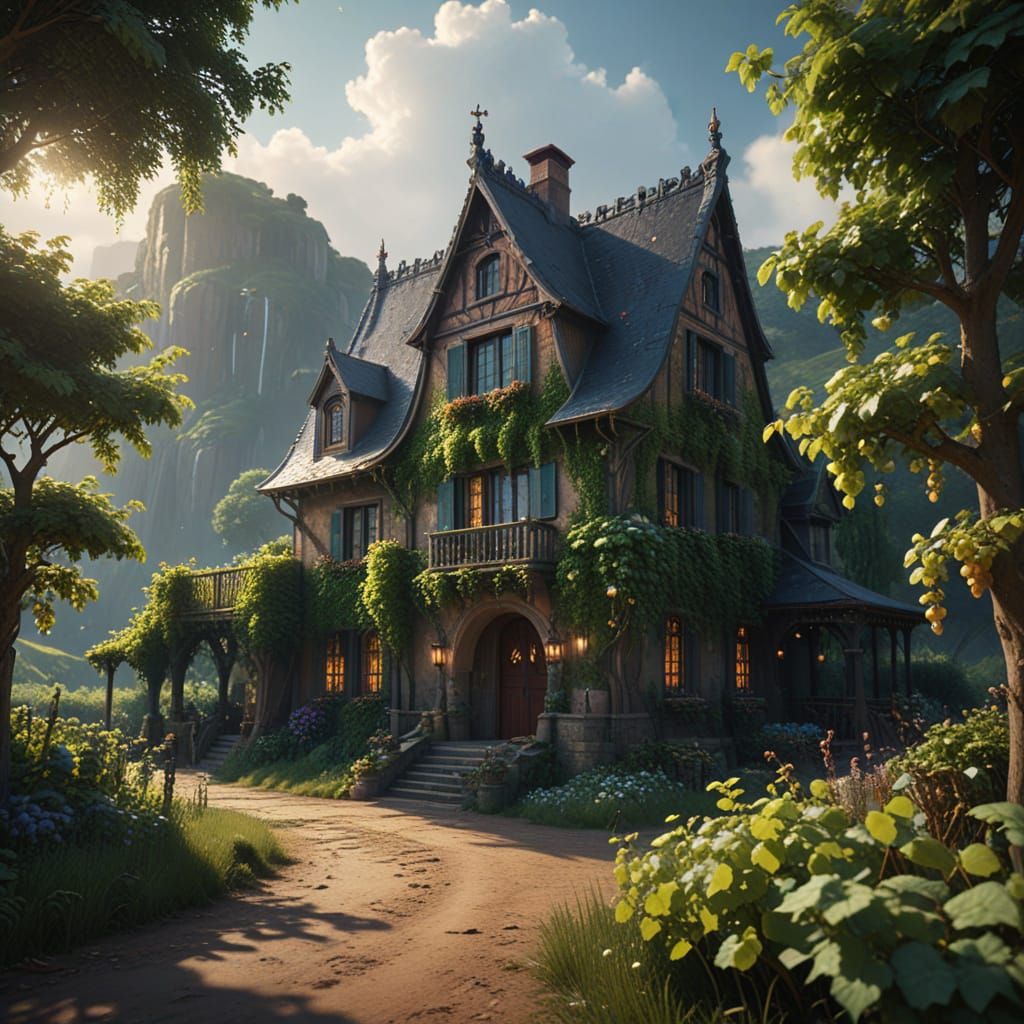 Serene Vineyard Estate in a Utopian Paradise