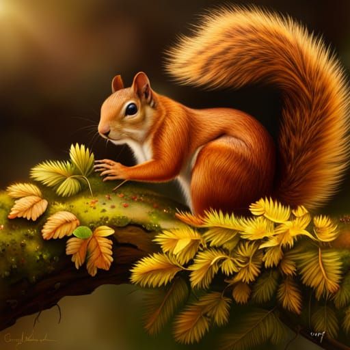 Realistic Squirrel Image