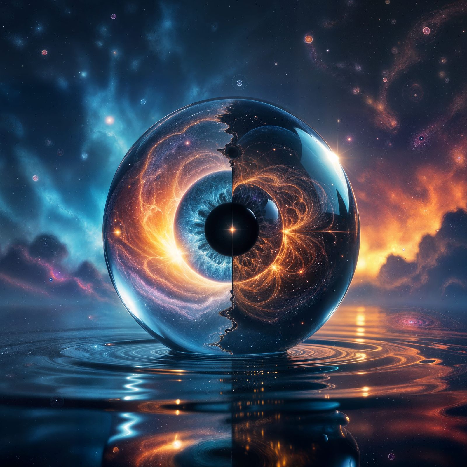 Cosmic Lens Reflecting Split Realities