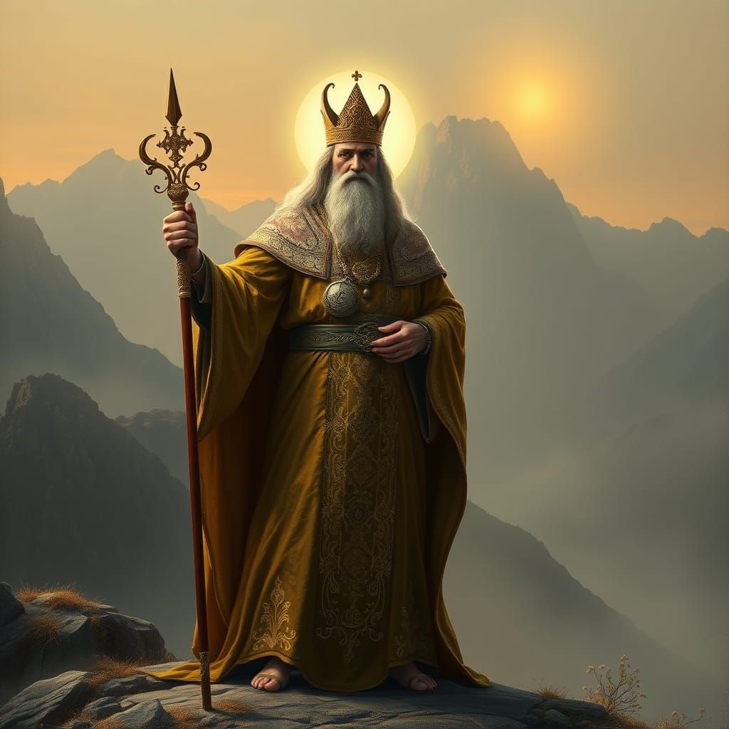 Majestic Master Sol in Golden Robes