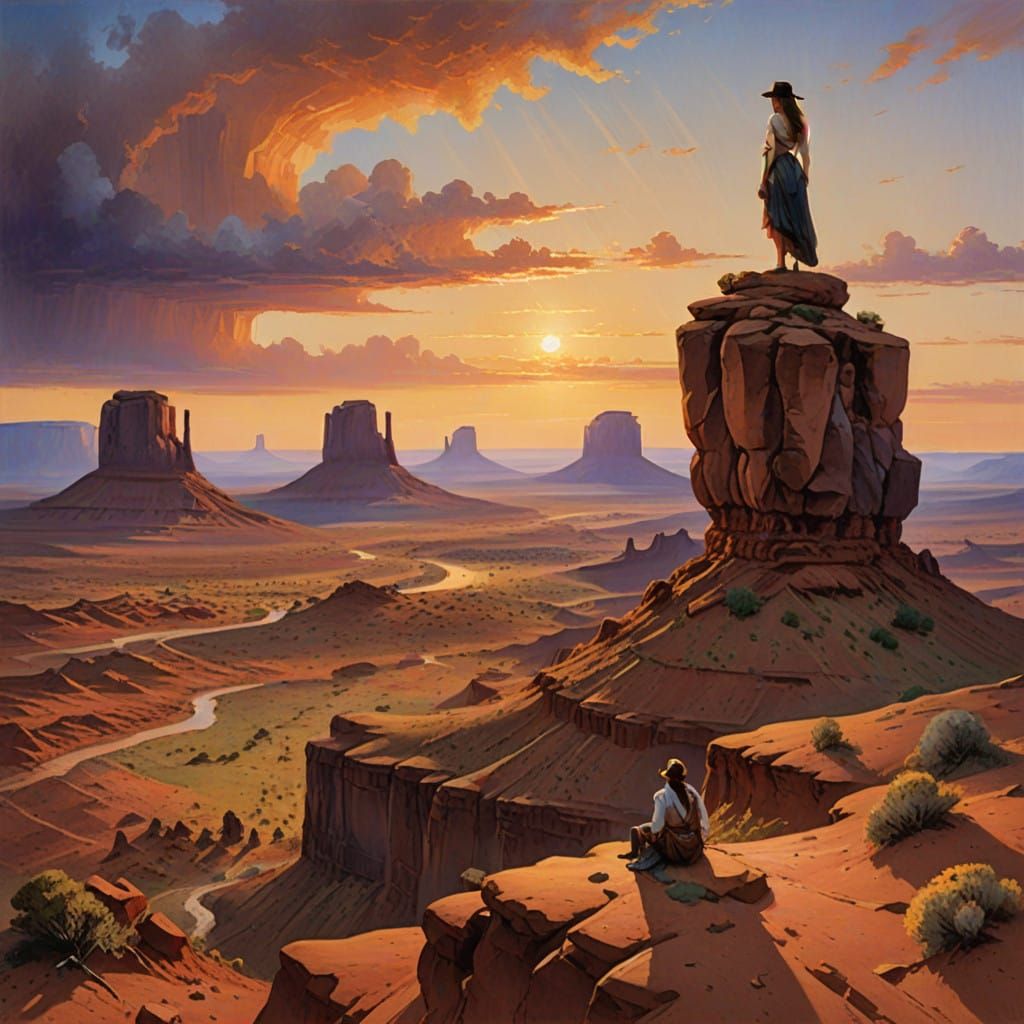 Ethereal Sunrise over Monument Valley in Southern Utah