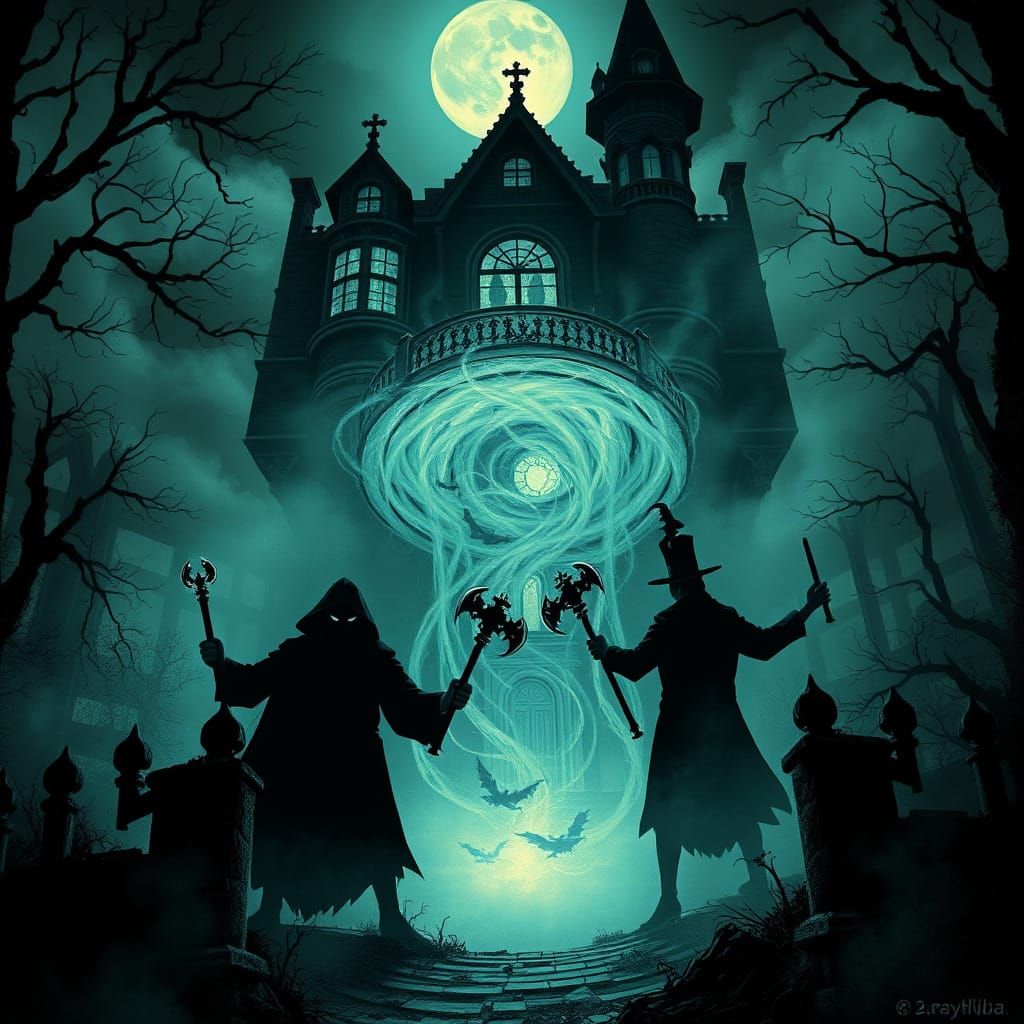 Ghost Hunters Confront Spectral Vortex in Decaying Mansion