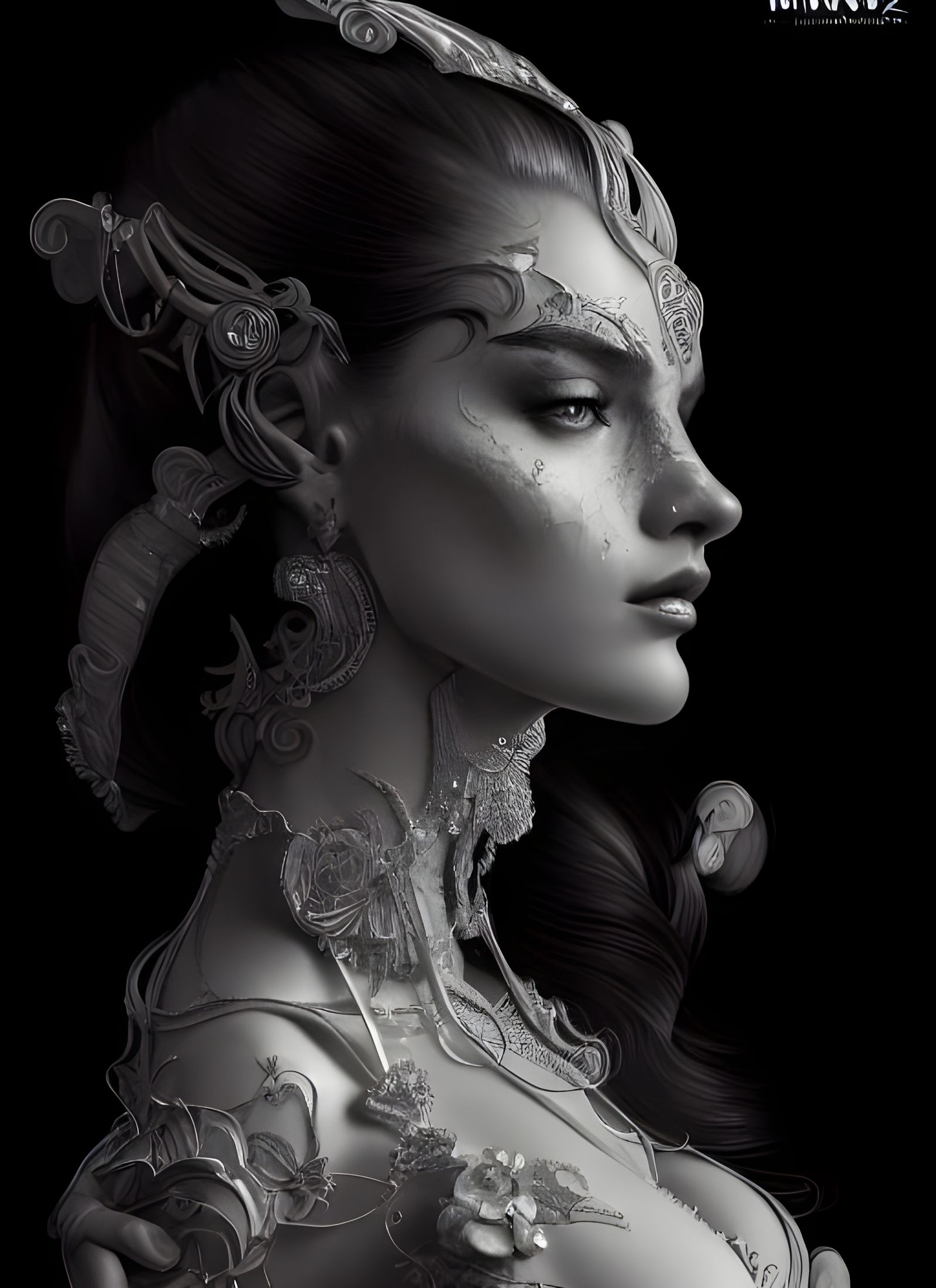 Hyperrealistic Portrait of a Beautiful Woman