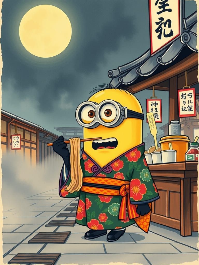 Minion in Ukiyo-e Art