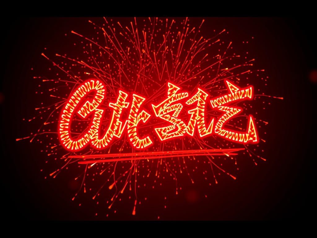 Cinematic Calligraphy Art Display